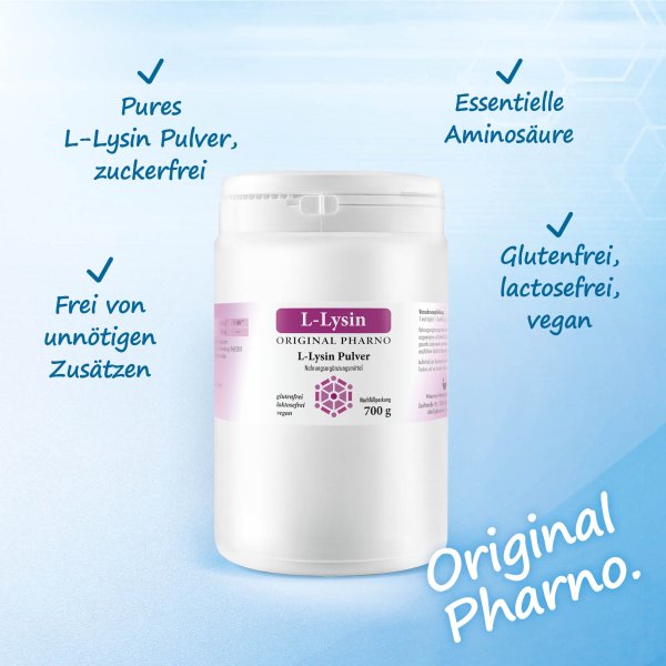 L-Lysin 700g Etikett